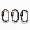 Brass Screw Carabiner Lock Charms KK-T047-07-2
