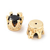 Brass Micro Pave Cubic Zirconia Charms KK-C051-39G-05-2