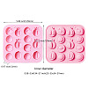 2Pcs Half Fruit Shape DIY Silicone Molds DIY-CJ0002-04-2