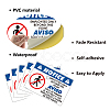 5Pcs Waterproof PVC Warning Sign Stickers DIY-WH0237-028-3