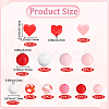 136Pcs Silicone Beads SIL-PA0001-52-2