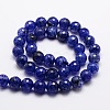 Dyed Natural Agate Faceted Round Beads Strands G-E320E-8mm-08-2