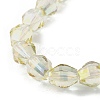 Electroplate Glass Beads Strands EGLA-L045-H-HR01-3