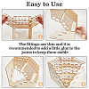1Pc 5-Layer 24-Hole Triangle Wooden Paint Rack AJEW-HY0001-55-6