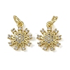 Brass Micro Pave Cubic Zirconia Pendants KK-I358-063G-B-1
