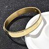 304 Stainless Steel Hinged Bangles for Women BJEW-A028-01G-4