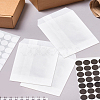 25Pcs Rectangle Kraft Paper No Handle Food Storage Bags CARB-LP0001-01-3