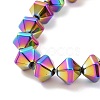 Electroplated Non-magnetic Synthetic Hematite Beads Strands G-G862-01C-3