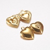 Brass Locket Pendants X-EC1173-G-2