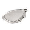 304 Stainless Steel Pendant Cabochon Settings SA-CBA9B1E-01D-P-2
