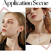 12Pcs 3 Colors Alloy Glass Pendants FIND-SC0021-07-5