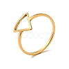 Ion Plating(IP) 201 Stainless Steel Triangle Finger Ring for Women RJEW-G266-05G-3