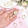 12Pcs 3 Styles Rack Plating Brass Pendants KK-BBC0025-61-3