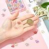 70Pcs 14 Colors Glass Pendants PALLOY-FS00052-8