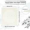 20 Sheets 2 Style Chinese Rice Paper Card DIY-PH0006-22-4
