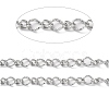 Tarnish Resistant 304 Stainless Steel Textured Twist Oval Link Chains CHS-G027-05P-2