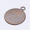 Brass Pendant Cabochon Settings KK-D527-19AB-2