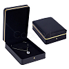 Imitation Leather Pure Color Flip-open Gift Boxes CON-WH0095-238B-02-1
