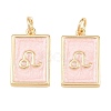 Brass Enamel Pendants KK-CBA62C2-01L-2