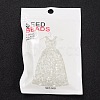 11/0 Two Cut Glass Seed Beads X-CSDB101-2