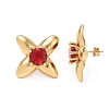 304 Stainless Steel Pave Cubic Zirconia Stud Earrings SA-CBA2696-30G-02-4