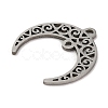 Non-Tarnish 201 Stainless Steel Hollow Connector Charms STAS-E200-07P-2