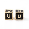 Rack Plating Brass Enamel Beads KK-B060-04G-01U-2