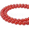 Natural Carnelian Bead Strands G-PH0028-8mm-15-1
