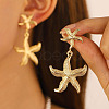304 Stainless Steel Dangle Stud Earrings FS-WG5CF4C-01-2