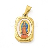 PVD Vacuum Plating 304 Stainless Steel Pendants STAS-A073-04G-02-1