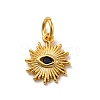 Brass Micro Pave Cubic Zirconia Charms KK-U033-04G-02-1