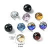 Faceted Round Glass Cabochons GGLA-YW001-13C-2
