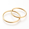 Ion Plating(IP) 304 Stainless Steel Plain Band Rings RJEW-B0006-7-02G-2