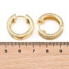 Brass Micro Pave Cubic Zirconia Hoop Earrings KK-CBA8324-06G-01-5