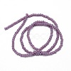 Faceted Rondelle Glass Beads Strands X-GLAA-M028-2mm-A02-3