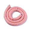 Flat Round Handmade Polymer Clay Beads CLAY-R067-8.0mm-18-2