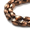Electroplated Synthetic Non-magnetic Hematite Beads Strands G-P545-G02-02D-3