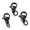 304 Stainless Steel Lobster Claw Clasps Ion Plating(IP) STAS-G240-01D-EB-1
