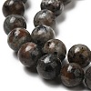 Natural Fluorescent Syenite Rock(Glow under UV Light) Beads Strands G-K340-A05-04-4