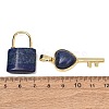 Dyed Natural Lapis Lazuli Beaded Pendants GG-CBA9389-04T-2