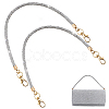 2Pcs Alloy Rhinestone Round Cord Bag Handles AJEW-PH0007-73A-1