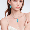 240pcs 4 Styles Synthetic Turquoise Beads TURQ-AR0001-42-7