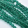 Faceted Bicone Glass Beads Strands EGLA-P017-3mm-09-1