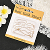 3Pcs Brass Pave Clear Cubic Zirconia Square Slider Bracelet Making BJEW-BBC0001-18-6