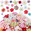200Pcs 4 Styles Cloth Artificial FLower AJEW-SP0003-69-1