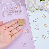 24Pcs 2 Colors 304 Stainless Steel Earring Hooks STAS-UN0063-73-4