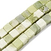 Natural Jade Beads Strands G-B155-C06-8x8mm-2