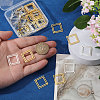40Pcs 2 Colors Brass Pendants KK-CA0003-82-3