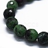 Natural Ruby in Zoisite Beads Strands G-G927-48-3