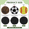 3Pcs 3 Styles Sport Theme Felt Fabric Ornament Accessories DIY-PH0038-34-2